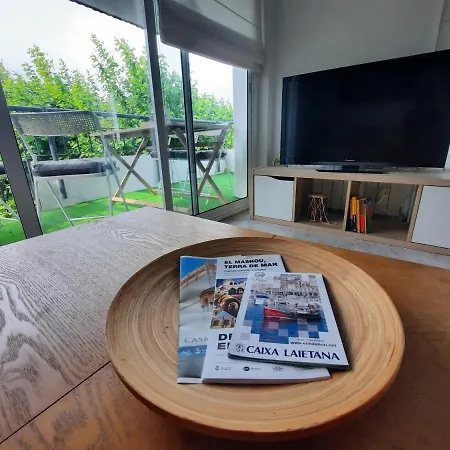 Bright Near The And Barcelona By Train Apartment Masnou
